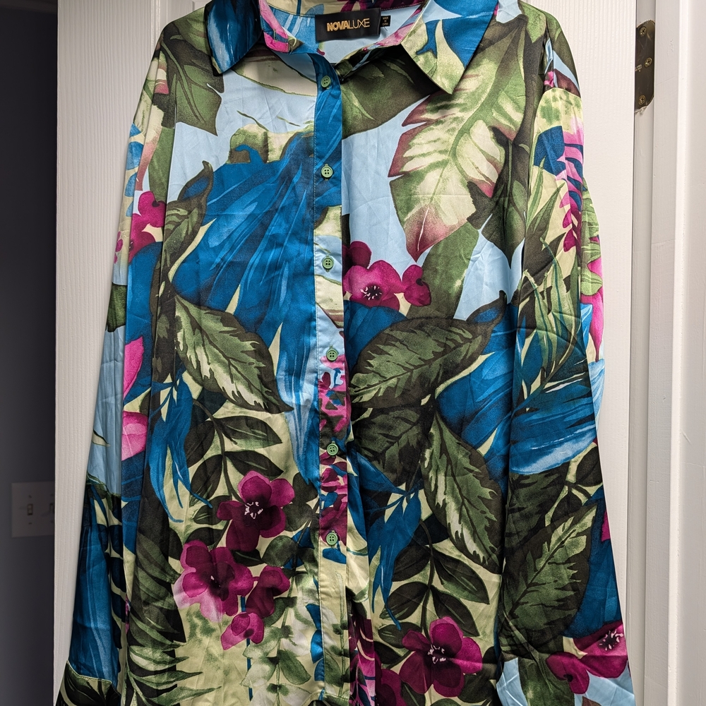 ✨NWOT✨Nova Luxe Kyoto Satin Pant Set - Picture 3 of 6